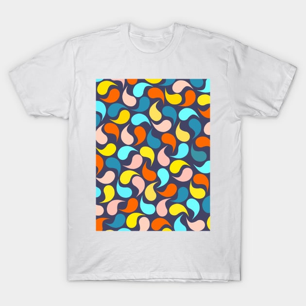 Retro Tear Drops T-Shirt by SartorisArt1